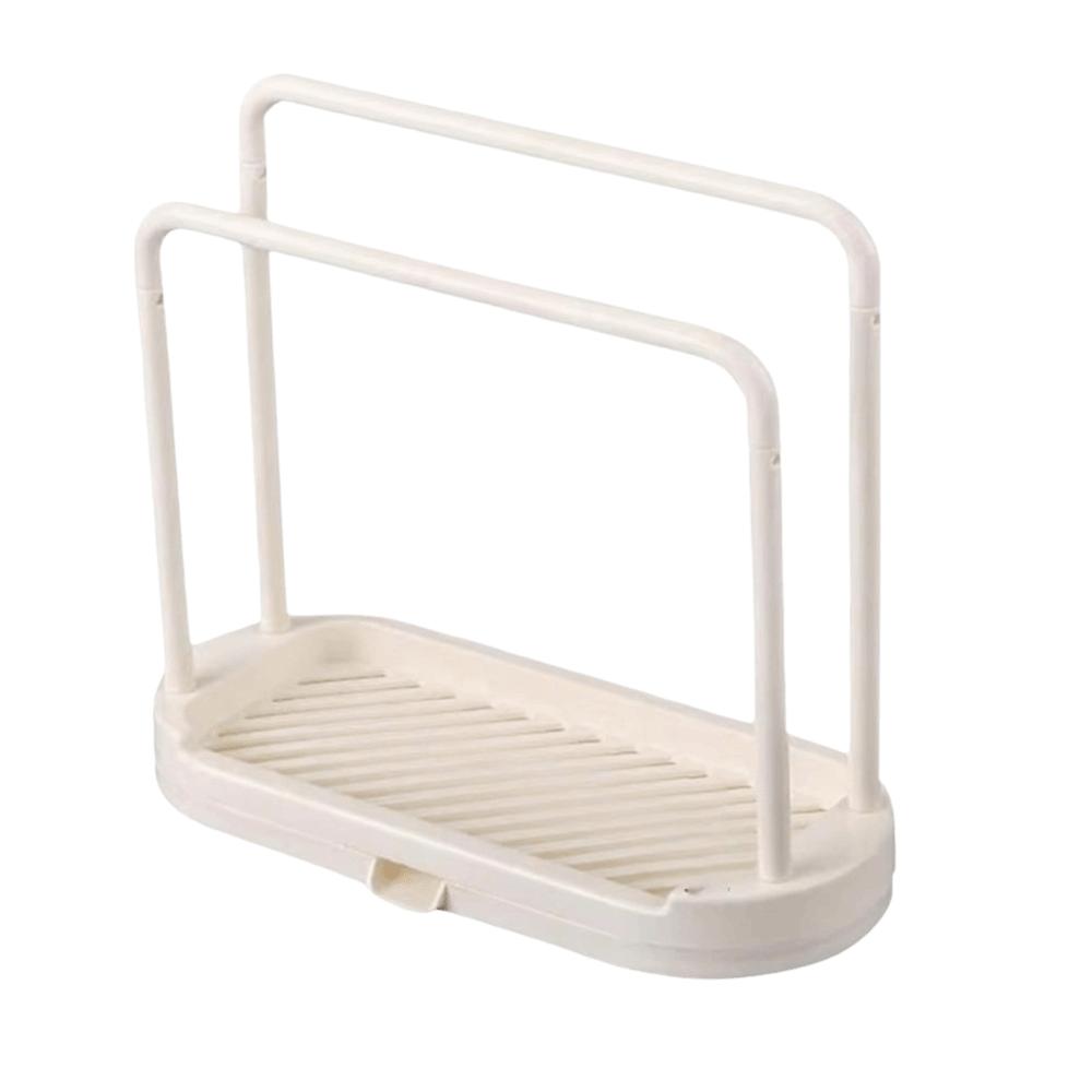 Double-Layer Drain Rack Universal Dishwashing Cloth Drying Rack Kitchen Storage Rack Sink белый