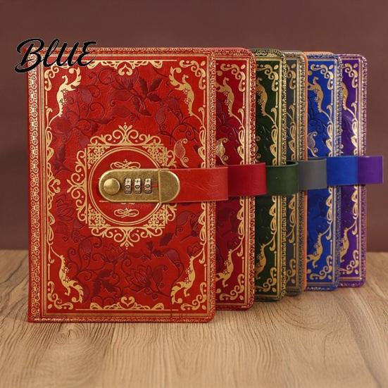 Durable A5 Diary Combination Code Notebook Lock with Password Journal 3 Digit Ink Bleed Resistant Paper for Privacy Thick