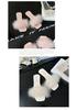 Women's 2026 Summer Fairy Style Furry Slippers - Girly Korean One-Strap Slides, Versatile with Skirts