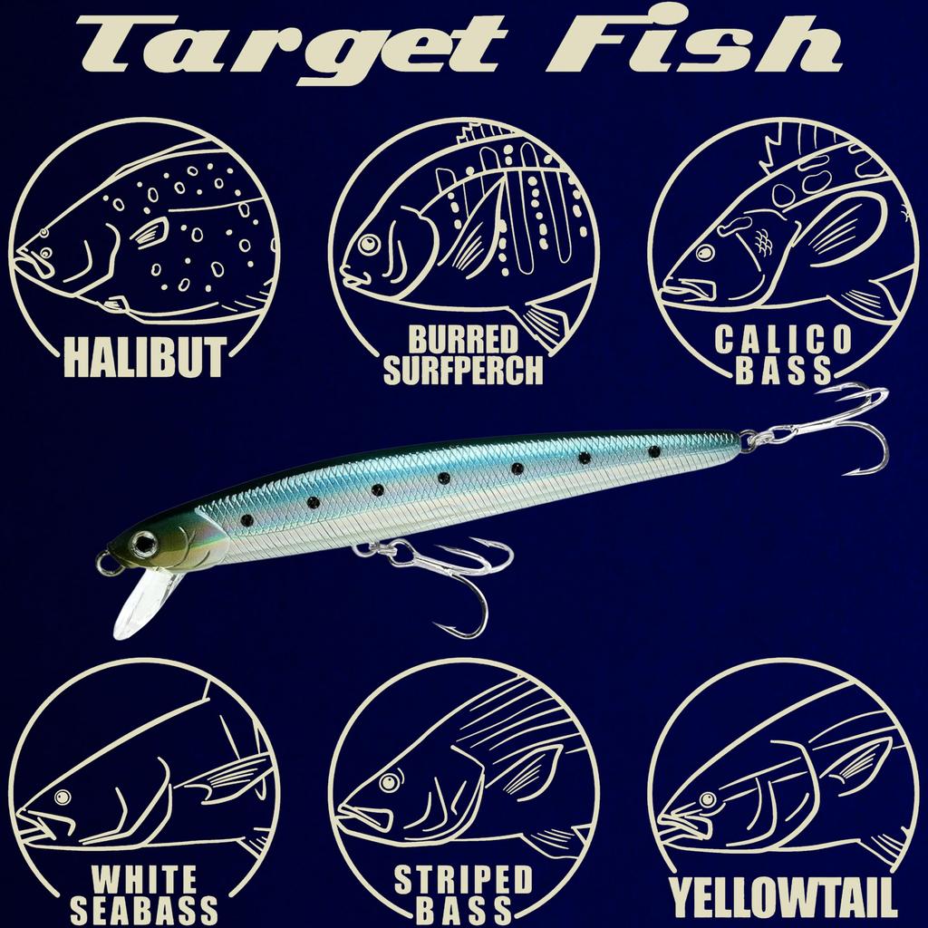 LUCKY CRAFT SW Flash Minnow 130MRS Sinking Jerkbait Lato da