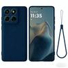 With Lanyard Fashion Solid Colour Shockproof Protective Liquid Silicone Phone Case For Mote Edge 70 60 50 Fusion Pro Ultra