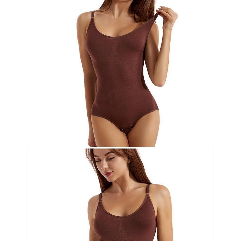 Women Sling Open Crotch Bodysuit Tummy Control Hip Lifting Body Shaper