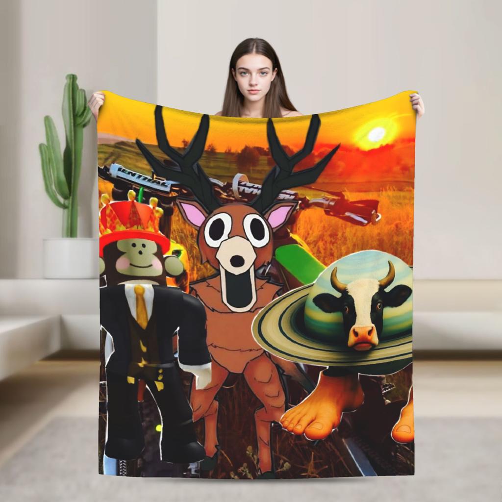 99 Nights in The Forest  Blankets Quality Warm Soft  Throw Blanket Winter Decorative Bedroom Graphic Bedspread