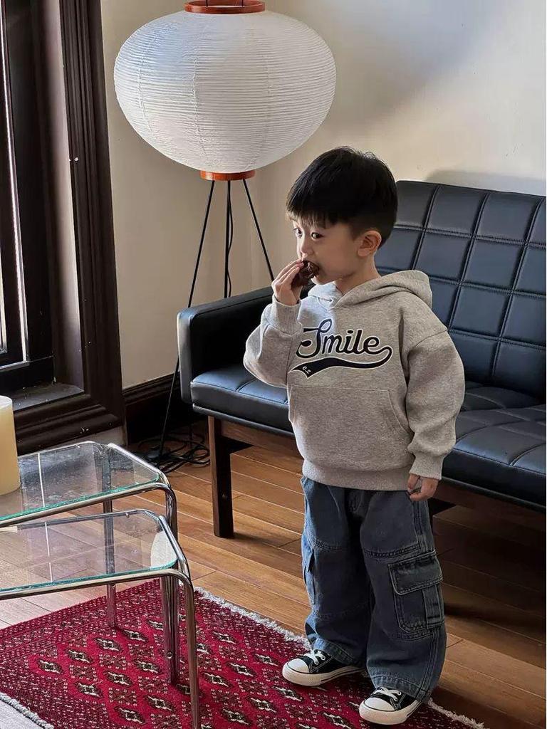 Boys' Korean Style Loose Jeans - Trendy Autumn & Spring Casual Pants for Small and Medium Children