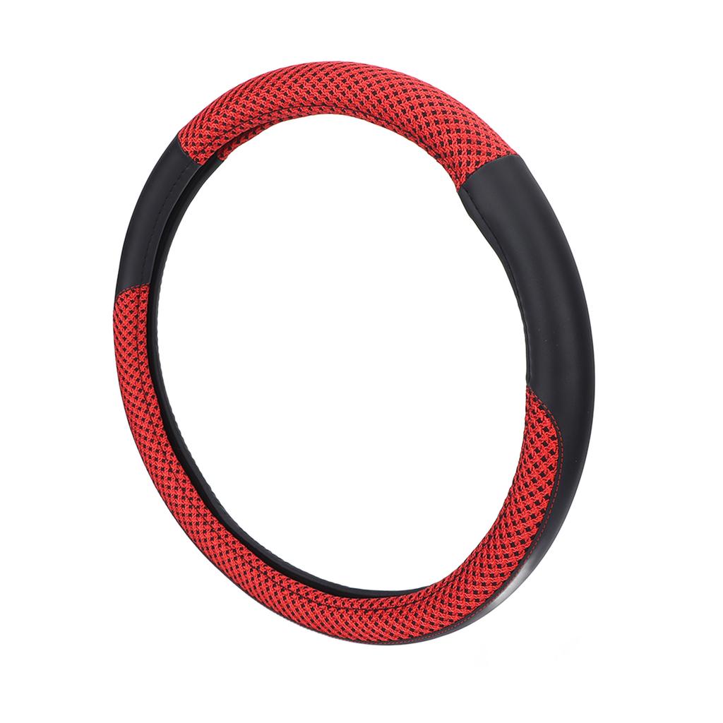 15in Car Steering Wheel Cover Protector Artificial Leather   for Diameter 14.5‑15in Modification