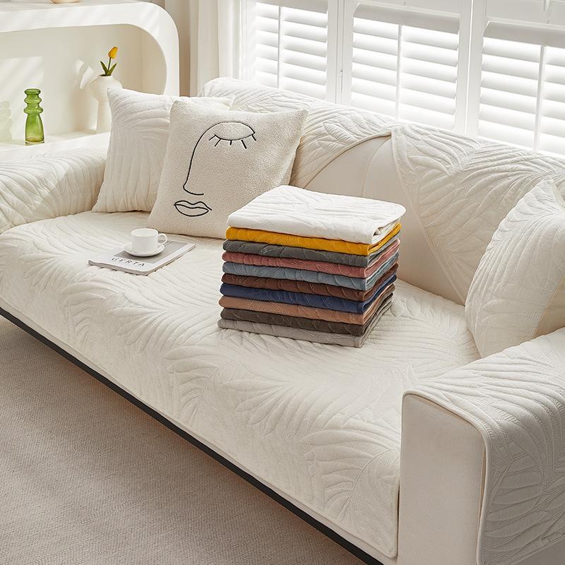 Sofa Cushion Four Seasons Universal Non-Slip Sofa Cover Full-Cover Elastic Seat Cushion Cream Sofa Hat