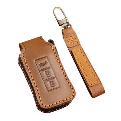 Etui na inteligentny kluczyk Kinotaka, Dla Mitsubishi / Nissan, Premium Skóra naturalna, Delica D5, Outlander,