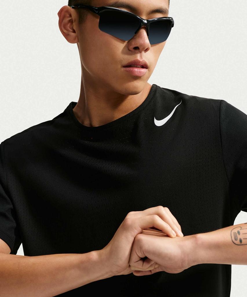 Nike Aeroswift Dri-Fit Adv Short Sleeve Running Top M - Black: Summit White / Hj3378-010