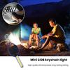 Small Electric Light Mini LED Keychain Flashlight Super Bright High Lumens 2 Modes COB Compact Size Portable Outdoor Emergency