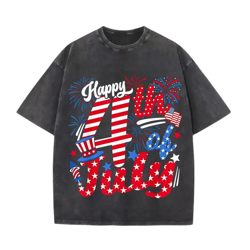 A 4th of July (Independence Day) themed design. Featuring HAPPY 4TH OF JULY le 4XL