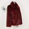 2024 European & American Women's Faux Fox Fur Long Sleeve Coat - Elegant, Fashionable Autumn/Winter Outerwear