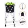 Tennis Ball Hopper Basket Teaching Tennis Ball Cart with Wheels 150 Balls