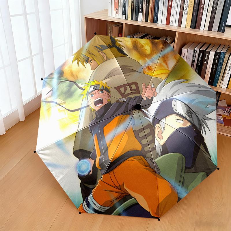 Berühmter Cartoon NARUTO Protagonist Uzumaki Naruto. Cartoon-Schirm, faltbar, Haushaltsartikel, Eisenkunst, Sonnenschirm für draußen, H6