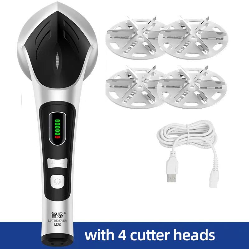 2000mAh Fusselrasierer Spulenmaschine USB Haarballenschneider Kleidung Elektrorasierer 5 Gang Intelligenter Rasierball 15W