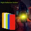 10 piezas/juego de pegatinas reflectantes para parachoques de coche, cinta de advertencia reflectante, pegatinas reflectoras seguras, calcomanías, accesorios de estilo automático