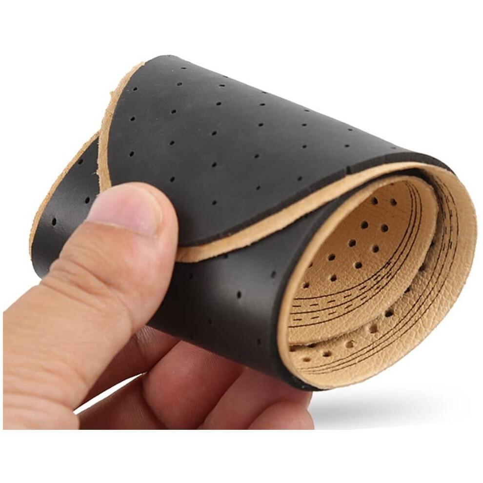 Healifty Ultra Thin Pigskin Leather Insoles Instantly Absorb Sweat Replacement Inner Soles Shoes Insole Pads for Women and Men's Shoes Size S