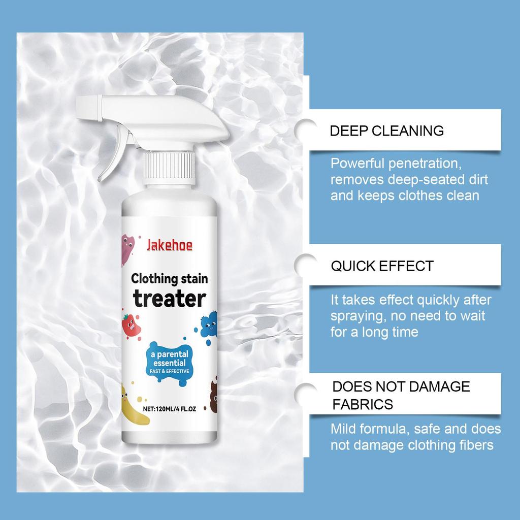 Spray Quitamanchas Suave para Aceite y Grasa — Limpiador y Suavizante de Tejidos con Aroma Fresco