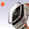 Tempered Glass for Apple Watch Ultra 49mm Titanium Metal Frame Anti-Scratch Film for Series Ultra 2 Screen Protector Accessories