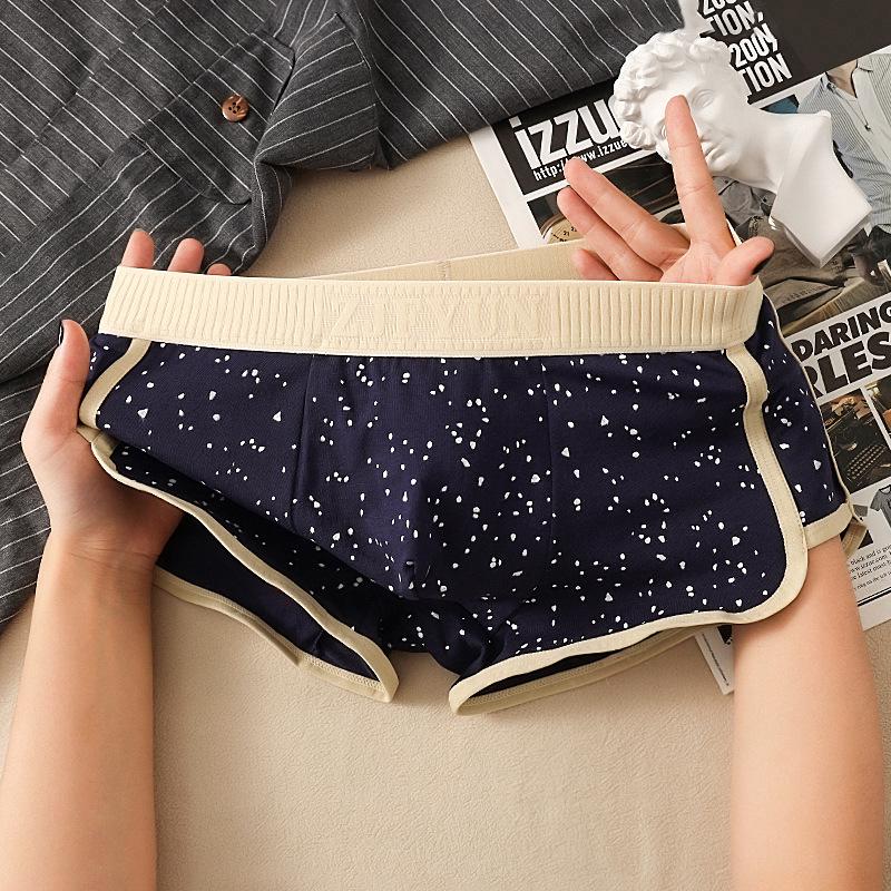 4pcs Trendy Men's Underwear Loose and Comfortable Men's Boxers Teenagers' Boxers Shorts Leggings Camouflage Boxer Brief