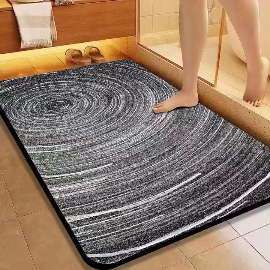 

French Style Non-Slip Diatomaceous Earth Bathroom Mat: Quick-Drying, Anti-Mold, Stain Resistant 40cm x 60cm (3.5mm)