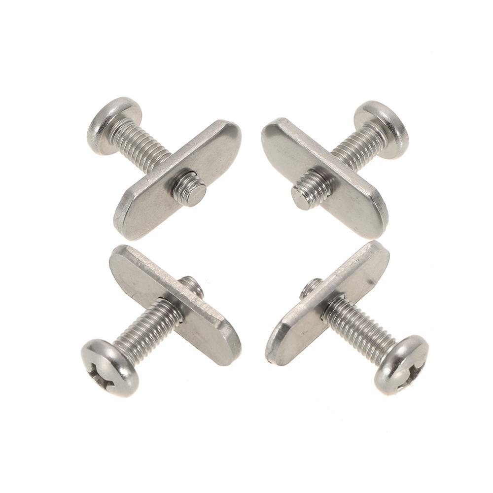 4 Stainless Steel Kayak Rail Track Screws & Track Nuts Hardware Gear Mounting Replacement Kit for Kayaks Canoes Boats