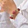 Artistic Geometric Acrylic Beaded Choker Necklace, Bohemian Chunky Chain Necklace for Women, Vintage Style Holiday Gift