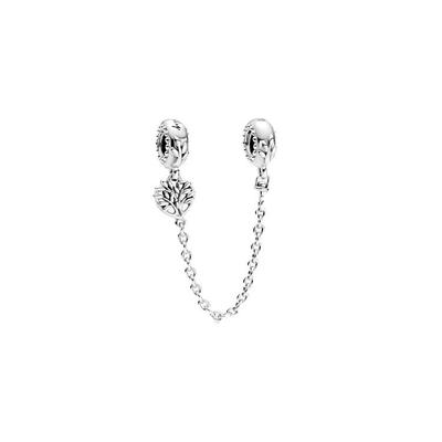 Silver Heart Family Tree Safety Chain Women Jewelry 799293C00