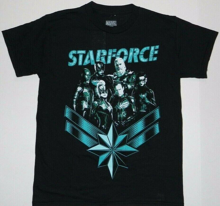 Marvel captain marvel movie starforce group t shirt XL