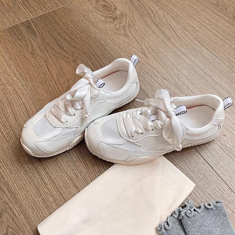 Yuanlitong sports shoes summer women's light mesh breathable shoes women's shoes casual shoes thick-soled outer wear Forrest Gump shoes
