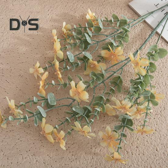 Simulace umělého hedvábí Květina Snadná péče Creative Mini Umělá orchidejová zelená rostlina