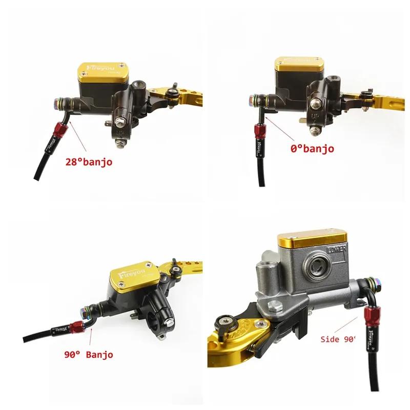 Motorcycle Brake Hose Dirt Bike Braided Steel Hydraulic Reinforce Brake Line Clutch Oil Tube Pipe Universal Scooter AN3 ATV Moto