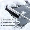 Extendable Car Windshield Ice Scraper & Snow Brush for Winter Auto Glass Cleaning