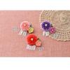 Kyoto Chirimen Tsumami Zaiku Brooch Delicate [Panami Handicrafts] - (Pink) LH-458