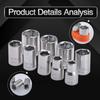 1/3Set Hexagonal Sleeve Drive Socket Standard Metric Socket Kit with Storage Base Conversion Head 5/6/7/8/9/10/11/12/13mm