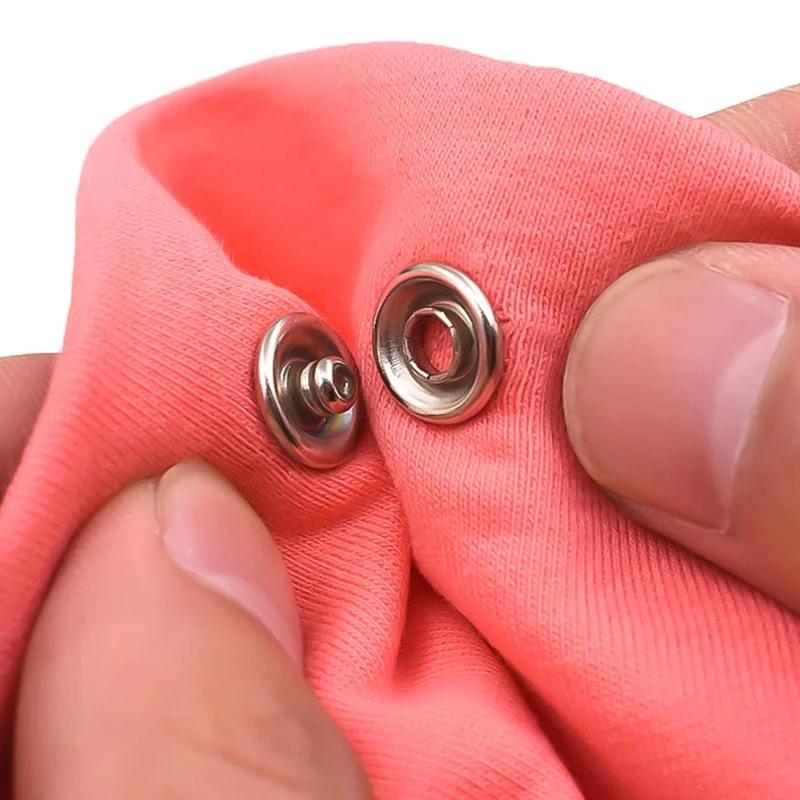 Capse Metalice Pentru Haine Instrument de Presat Butoni DIY Cusut Butoni Capse Colorate Catarame cu Cinci Gheare Suporturi Kit Artizanat Consumabile