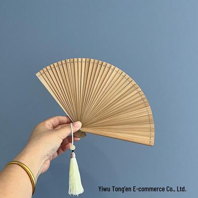 Japanese-Chinese Style Handmade Bamboo Folding Fan, 5-Inch Dance Fan, Men & Women, 16cm Ancient Design