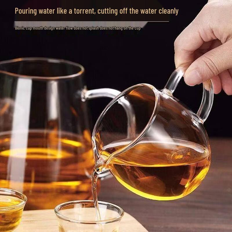 ZISIZ Thickened Heat-Resistant Glass Fair Cup