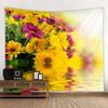 Flower Hanging Cloth, Tapestry, Dreamy Landscape, Background Cloth, Home Wall Decoration, Bed Sheets, Beach Towels, Yoga Mats
