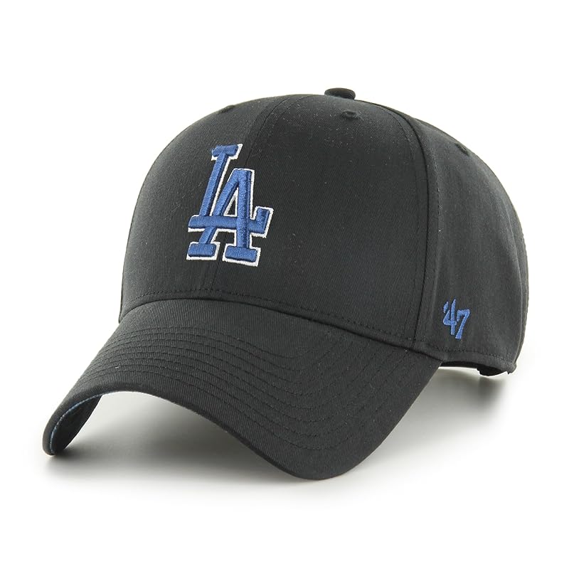 

[ 47] forty seven FREEFORM MVP CAP cap hat (JP, alphabet, Free Size, black, Los Angeles Dodgers)
