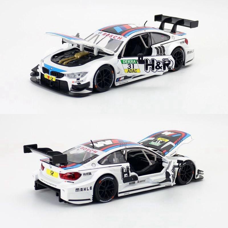 Car Model Alloy Bmw Dtm M4 Race Car With Sound Light For Kids