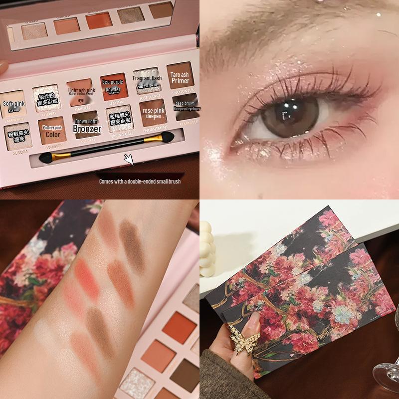 KAPEL 12-Color Matte Earth Tone Eyeshadow Palette – Low Saturation Oil Painting Style