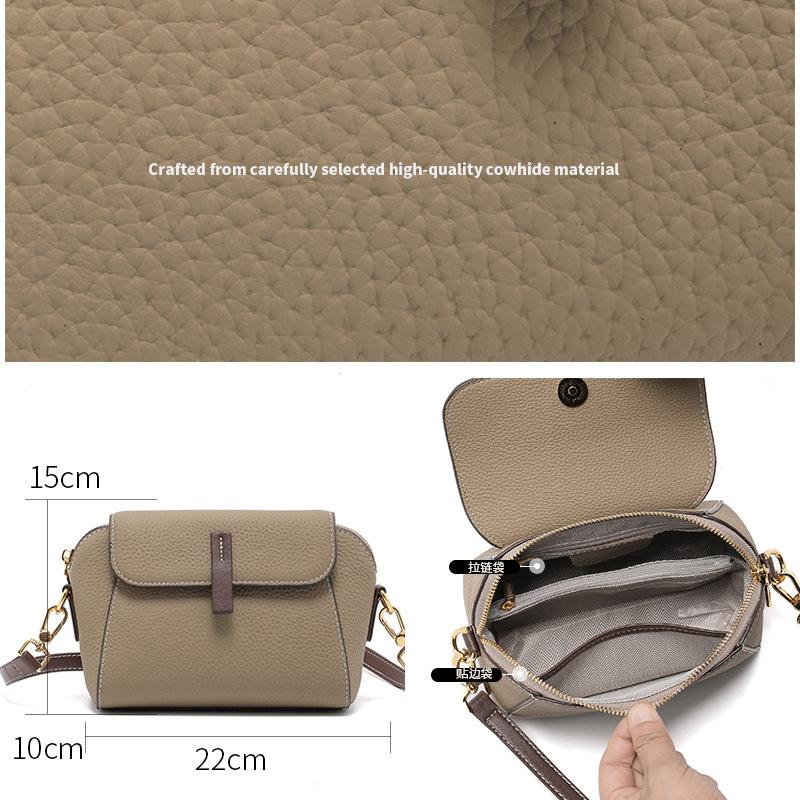 Foreign trade small women's bag 2025 new model genuine leather women's crossbody bag versatile niche high-end shoulder bag