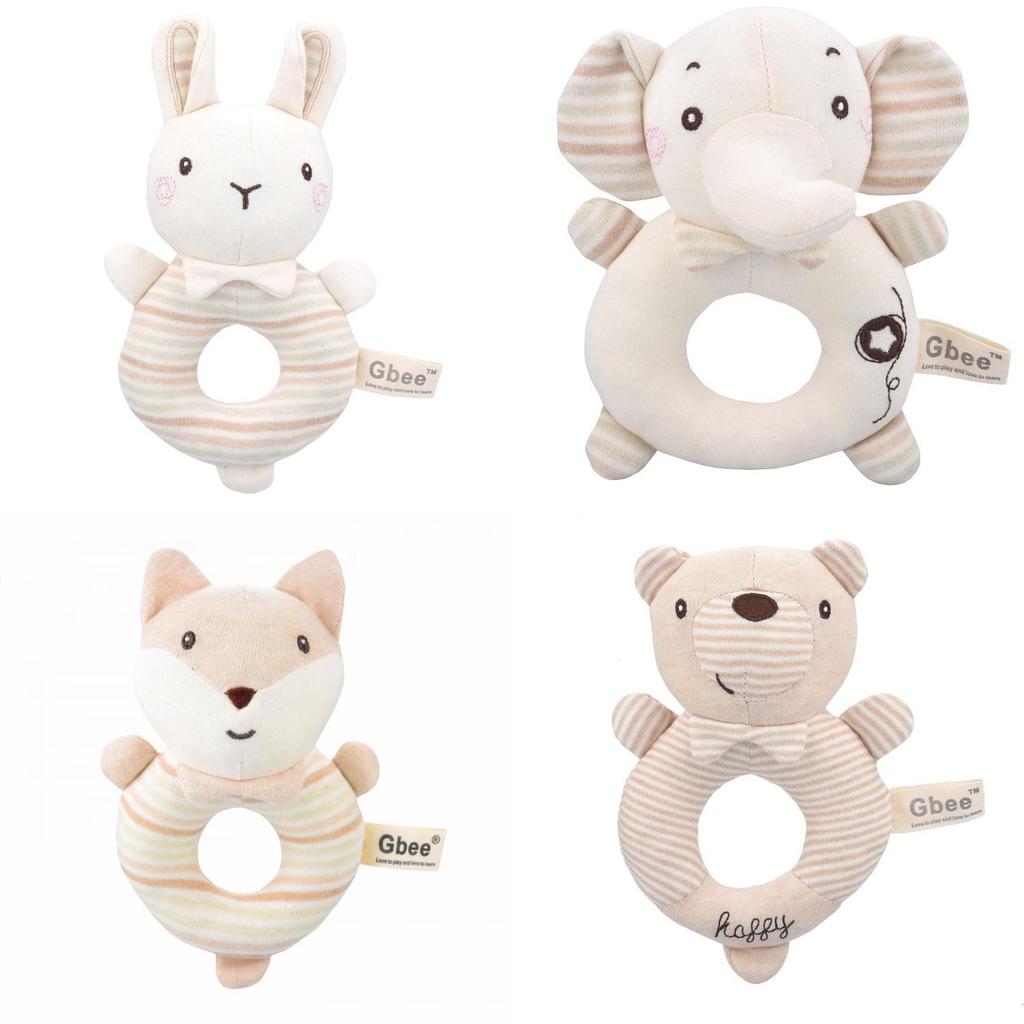 Gbee Organic Cotton Infant Rattle Toy Set For Emotional And Intellectual Development