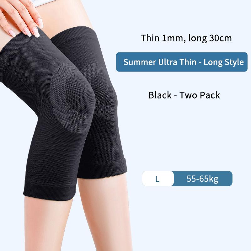 1 Pair Summer Ultra Thin Knee Support Brace Sports Knee Pads Gym Running Knee Protector Meniscus Arthritis Injury Ease Knee Pain