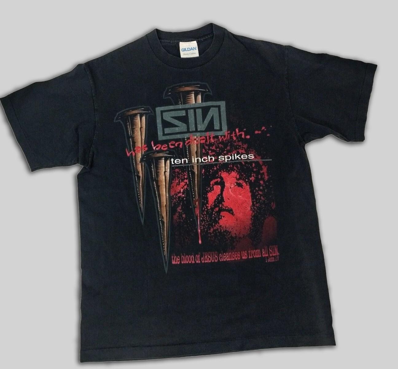 Vtg NIN Nine Inch Nails Metal Rock Band Tour Concert Music T Shirt PP2874 S