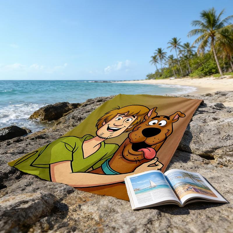 Ultra-Soft Beach Towel with Scooby-Doo Theme,Ideal for Pool - Camping, Diving - Perfect Travel Essential, Vibrant Beach Towel.