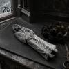 Gothic Home Decor Grim Reaper Incense Stick Holder, Resin Laying Skeleton Statue Burner, Gifts for Horror Lovers Collectible Tabletop Ornament