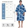 Erwachsenen Badeponcho mit Kapuze, Schwimm- und Strandtuch, Mit Reißverschluss, Geeignet für Schwimmen und Strandurlaube
