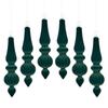 6pcs/Box DIY Crafts Painted Christmas Tree Ornament Plastic Christmas Gift