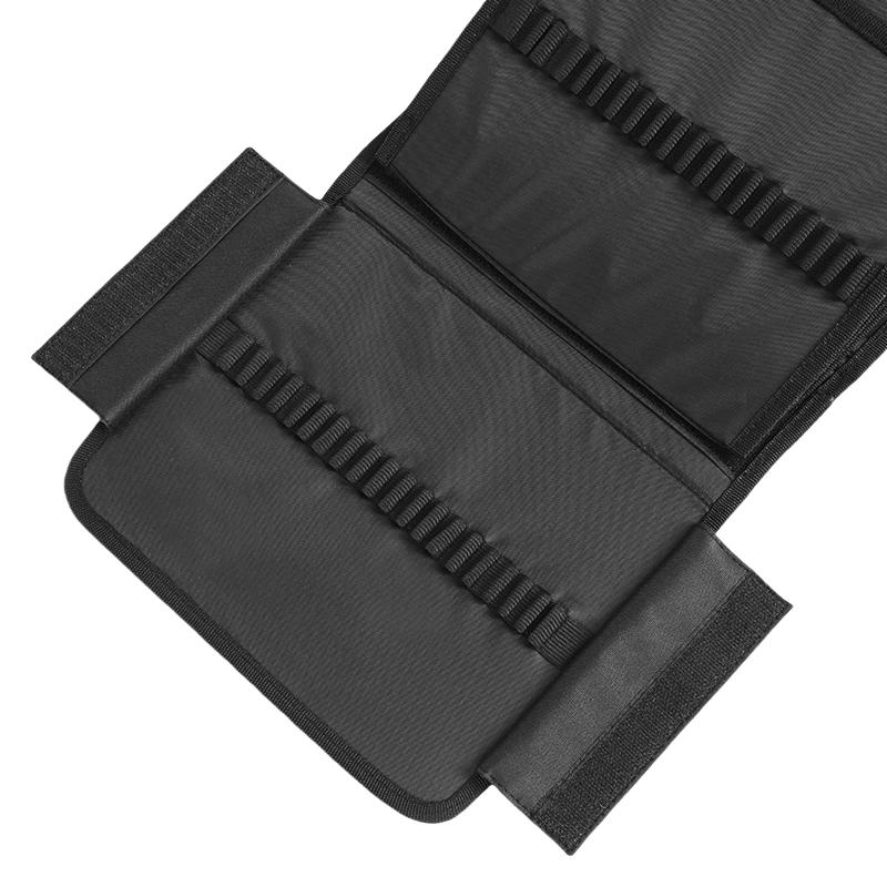 200 Holes Color Pencil Case Black Large Capacity Pencils Bag for Students Stationery Adult Artists and Colorists